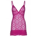 Urocza, koronkowa koszulka Chemise With Ruffle Skirt (2 kolory)