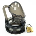 Bon4 silicone chastity cage black small / medium