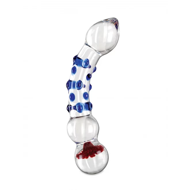 Szklane dildo z wypustkami Icicles No.18