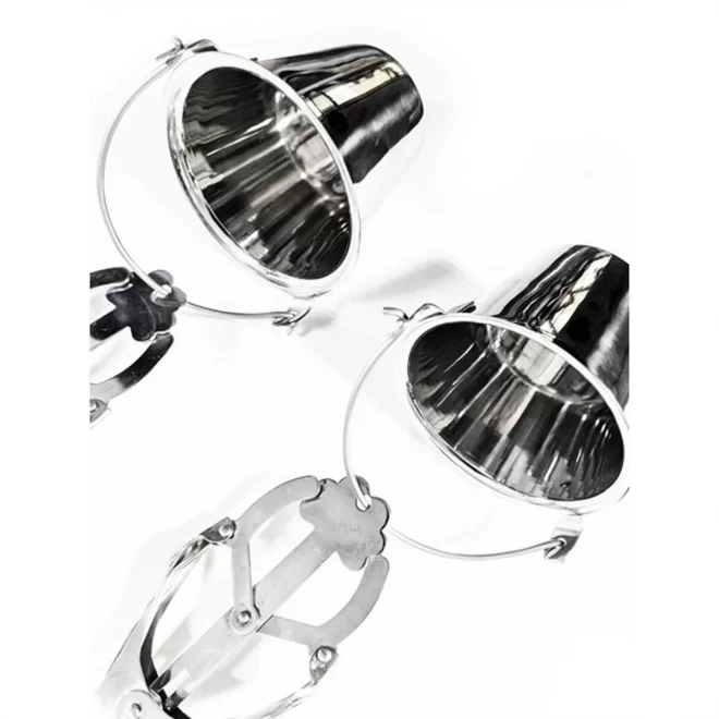 Stainless steel jugs nipple clamps pair with buckets