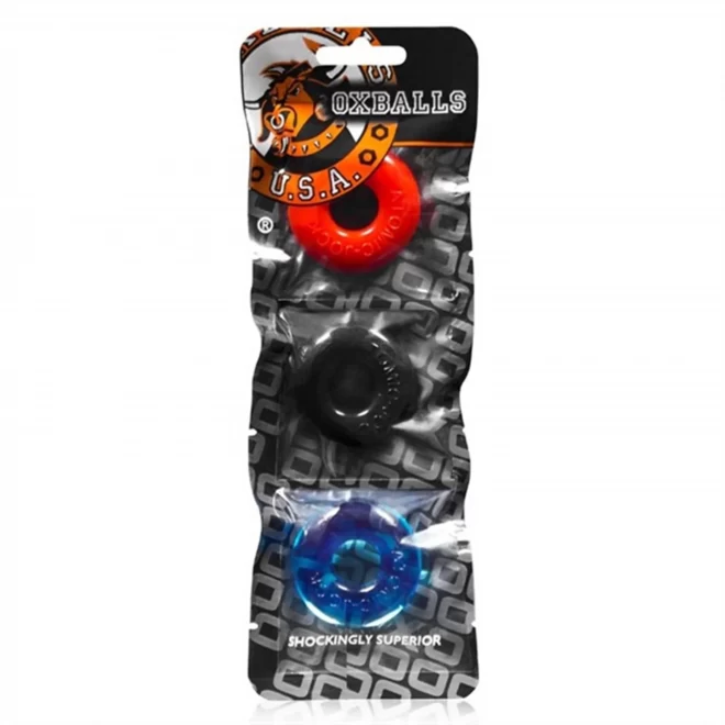 [tpr] ringer cock ring 3-pack multi-color