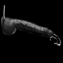Wet works drencher silicone squirting cock - black