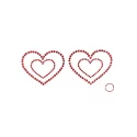 Naklejki na sutki serduszka Bijoux Indiscrets Mimi Heart (3 kolory)