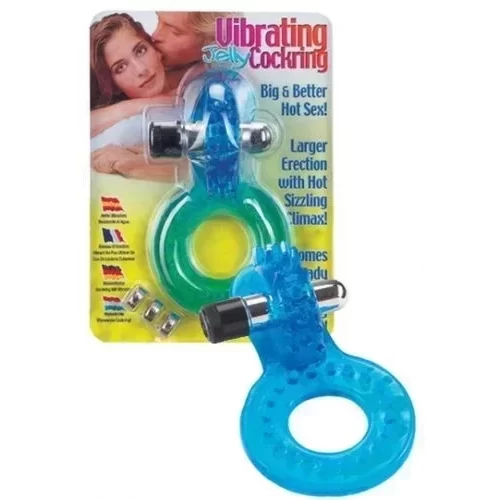 Pierścień uciskowy z wibracjami Vibrating Jelly Cockring