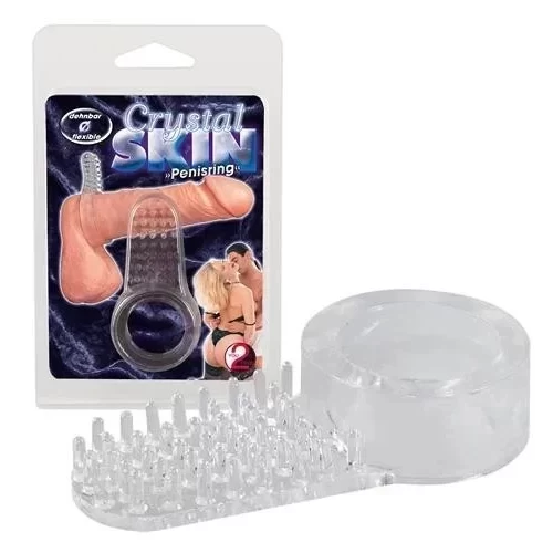 Silikonowa nakładka na penisa Crystal Skin Penisring