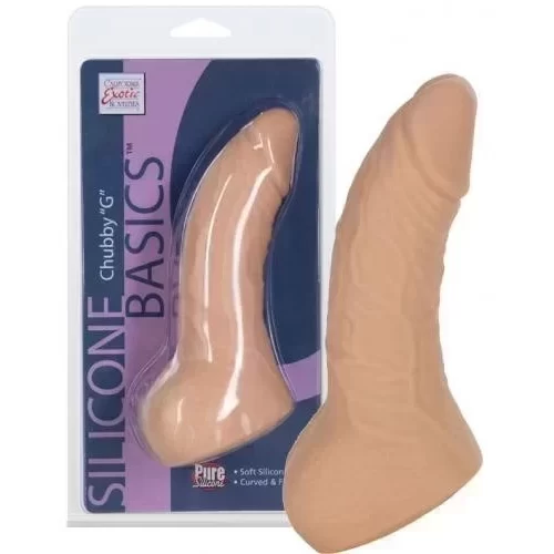 Silikonowe dildo Basics Chubby G (3 kolory)