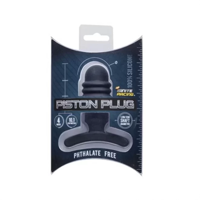 Silicone piston plug 10.20 cm. (4.00 inch) - black