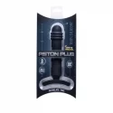 Silicone piston plug 20.30 cm. (8.00 inch) - black