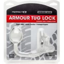 Pierścień na penisa z plugiem analnym Armour Tug Lock