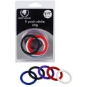 Zestaw pierścieni Spartacus Nitrile Cock Rings - 5 szt