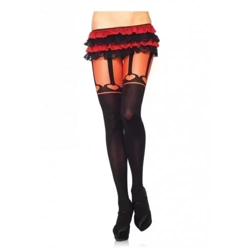 Zmysłowe pończochy Pantyhose Faux Garterbelt