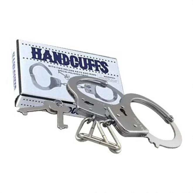 Kajdanki metalowe Single Lock Handcuffs - Regular Size - 52 mm.