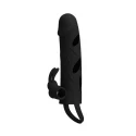 Pretty love 5,5 inch vibrating penis sleeve black