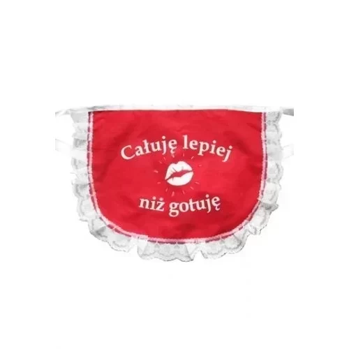 Fartuszek z koronką Całuje lepiej niż gotuje