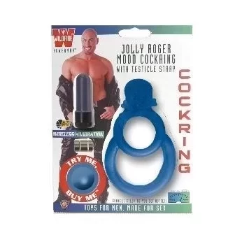 Nakładka na penisa i jądra, z wibracjami, Jolly Roger