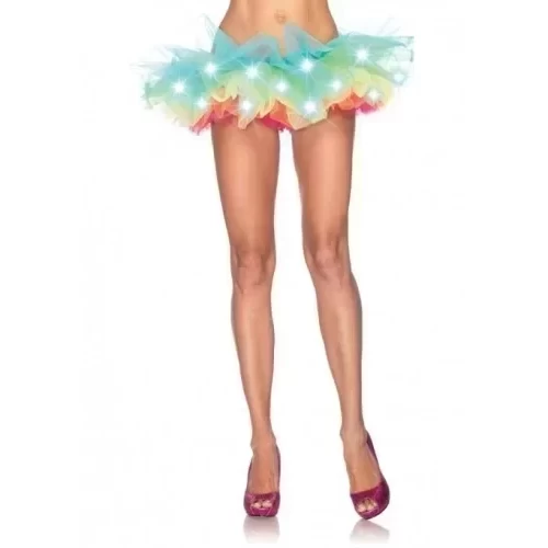 Tęczowa Spódnica Baletnicy Led Light Up Tutu