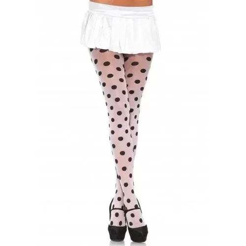 Pończochy w kropki Sheer polka dot pantyhose