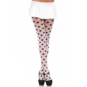 Pończochy w kropki Sheer polka dot pantyhose