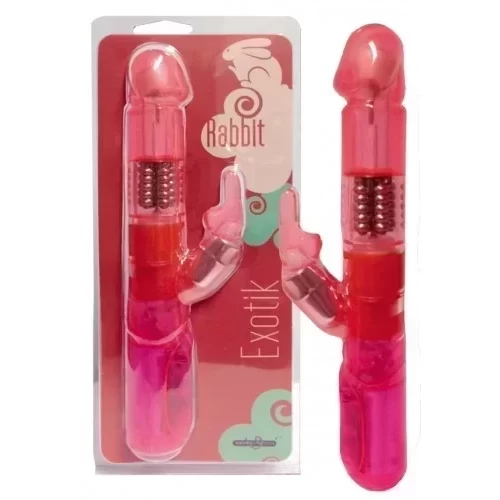 Wibrator z króliczkiem Exotic Rabbit Pearl Vibe 23cm