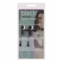 Klipsy na sutki z koralikami Black Beaded