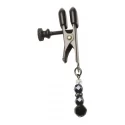 Klipsy na sutki z koralikami Black Beaded