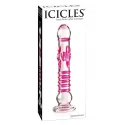 Szklane dildo z wypustkami Icicles No.6