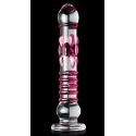 Szklane dildo z wypustkami Icicles No.6
