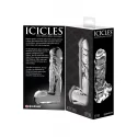 Szklane, potężne dildo Icicles No.40