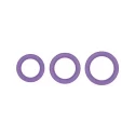 Firefly - halo - cockring 60 mm. large - purple