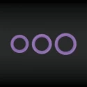 Firefly - halo - cockring 55 mm. medium - purple
