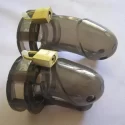 Męski pas cnoty Bon4 Silicone Chastity Cage Black Plus S / M + M / L