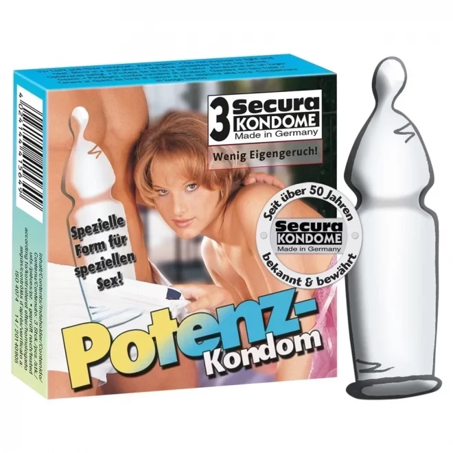 Mocne prezerwatywy Secura Potenz Condom 3 szt.