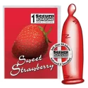 Prezerwatywy o smaku truskawki Secura sweet strawberry 1er