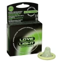 Świecace w ciemności prezerwatywy nawilżane Love Light Technosex 3 szt.