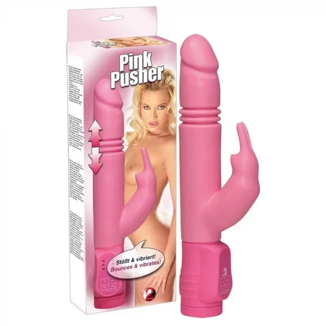 Wibrator z króliczkiem Pink Pusher