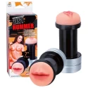 Podwójny masturbator 2 in 1 Hummer - Mund-Vagina