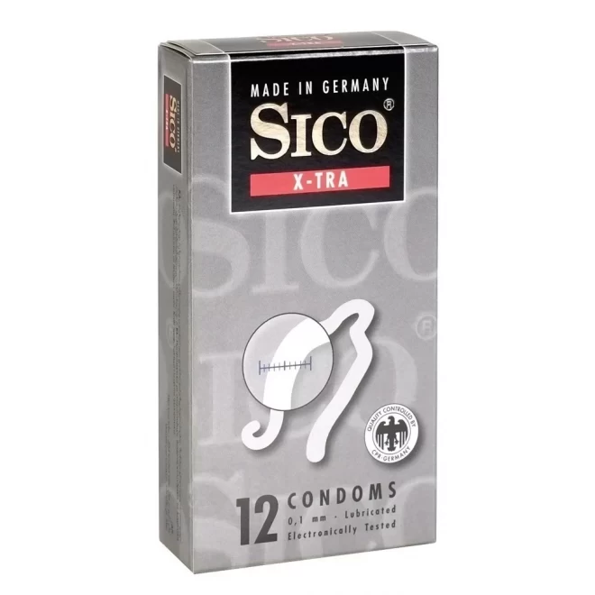 Pogrubiane prezerwatywy SICO 12szt.