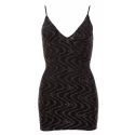 Błyszcząca mini sukienka Glitzerkleid