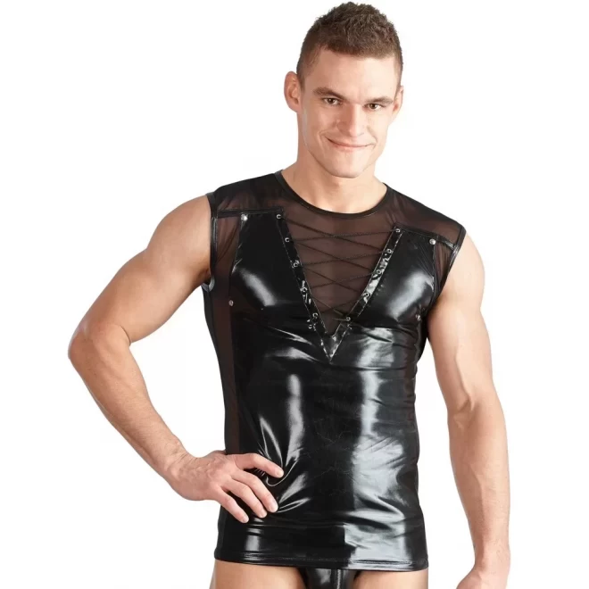 Koszulka z domieszką siatki - Herren shirt