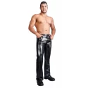 Męskie spodnie - Imitation Leather Trousers