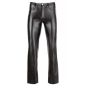 Męskie spodnie - Imitation Leather Trousers