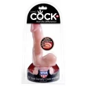 Realistyczne dildo z jądrami King Cock Dual