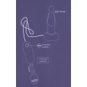 Plug analny z wibracjami Apex