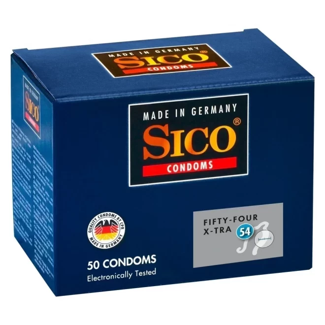 Pogrubiane prezerwatywy Sico Xtra 54 50 szt.