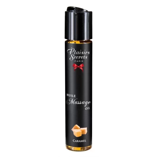 Rozgrzewający olejek do masażu Plaisirs Secrets Huile Massage Oil Caramel 59 ml