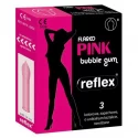 Prezerwatywy Reflex Flared Pink Bubble Gum 3szt.