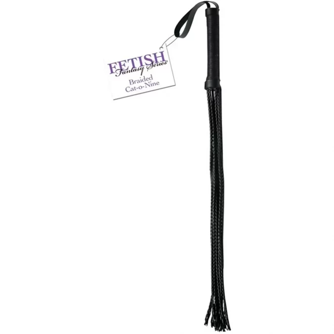 Czarny pejcz Fetish Fantasy Braided Cat-O-Nine