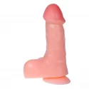 Penis na przyssawce z wibracjami