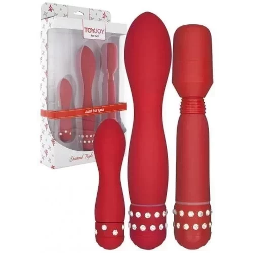 Zestaw trzech zmysłowych masażerów Diamond Triple Pleasure Pack
