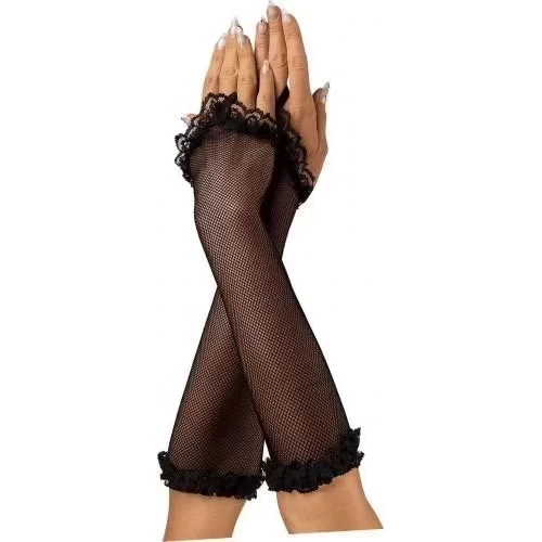 Siateczkowe rękawiczki Fishnet gloves o-s